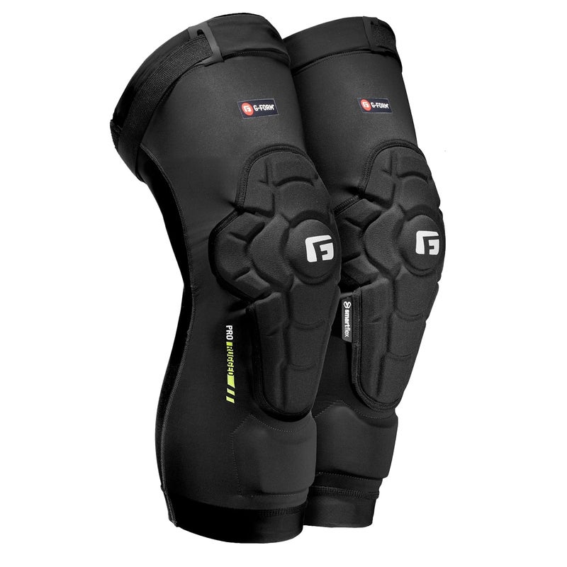 G-Form Pro-Rugged 2 MTB Knee Guards - Compression Knee Gear for Protection - Comfortable for Men & Women - Breathable & Durable Guards for Mountain Biking - Black, Adult Medium - Image 1
